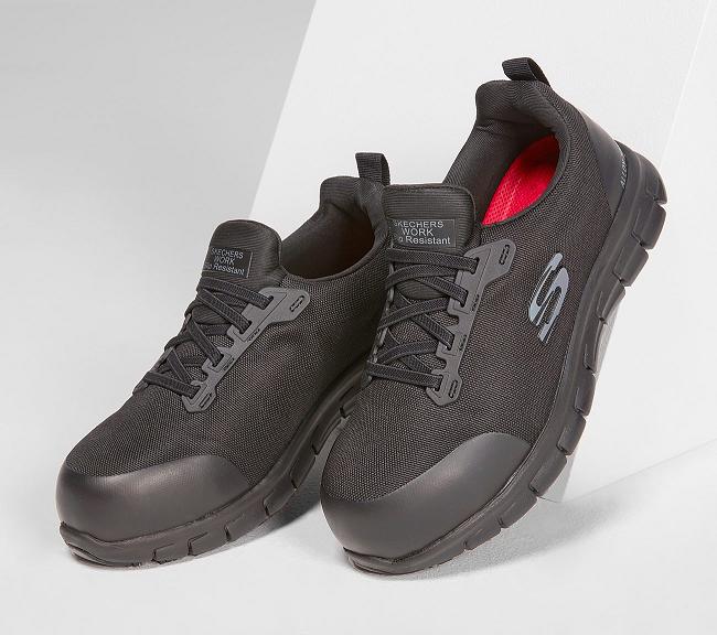 Zapatos de Trabajo Skechers Mujer - Sure Track Negro AYDWP4917
